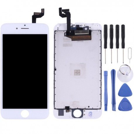 iPhone 6s (White) LCD Screen and Digitizer Full Assembly with Frame